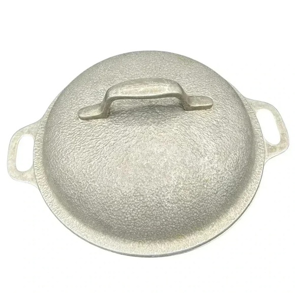 Vintage 1950s Century Silver Seal Hammered Aluminum Dutch Oven Roaster MCM - Picture 7 of 12